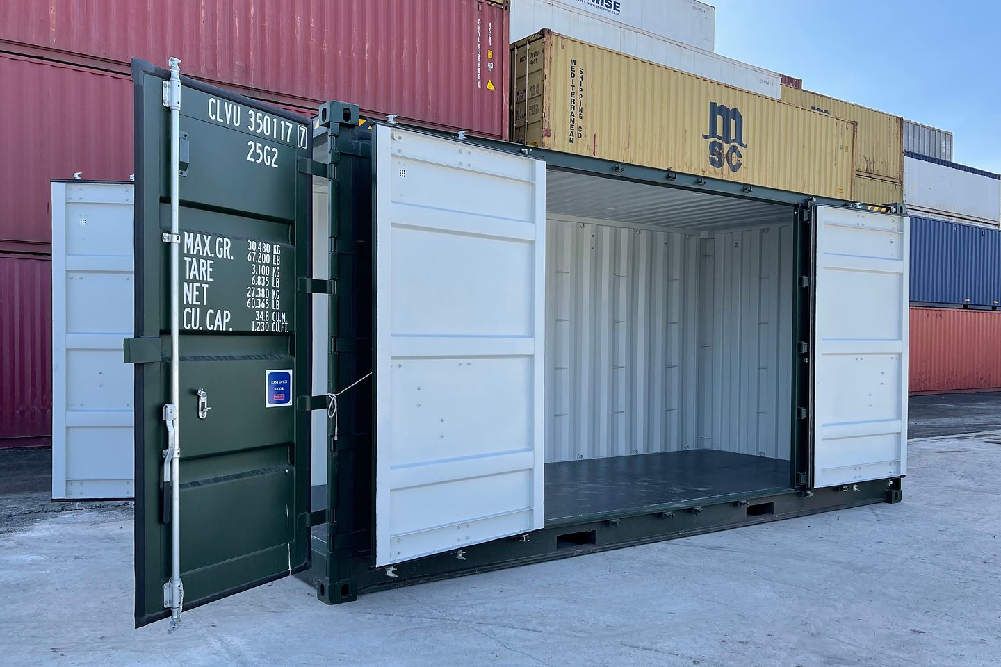 20 Fuß Open Side Container