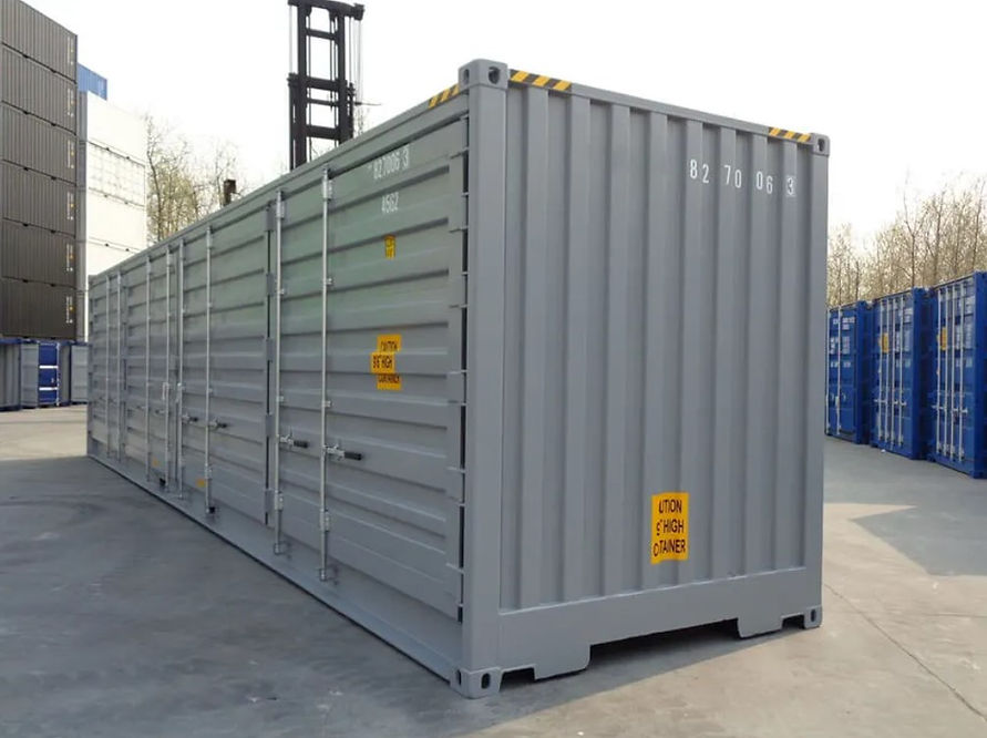 40-Fuß-Seecontainer mit seitlicher Öffnung